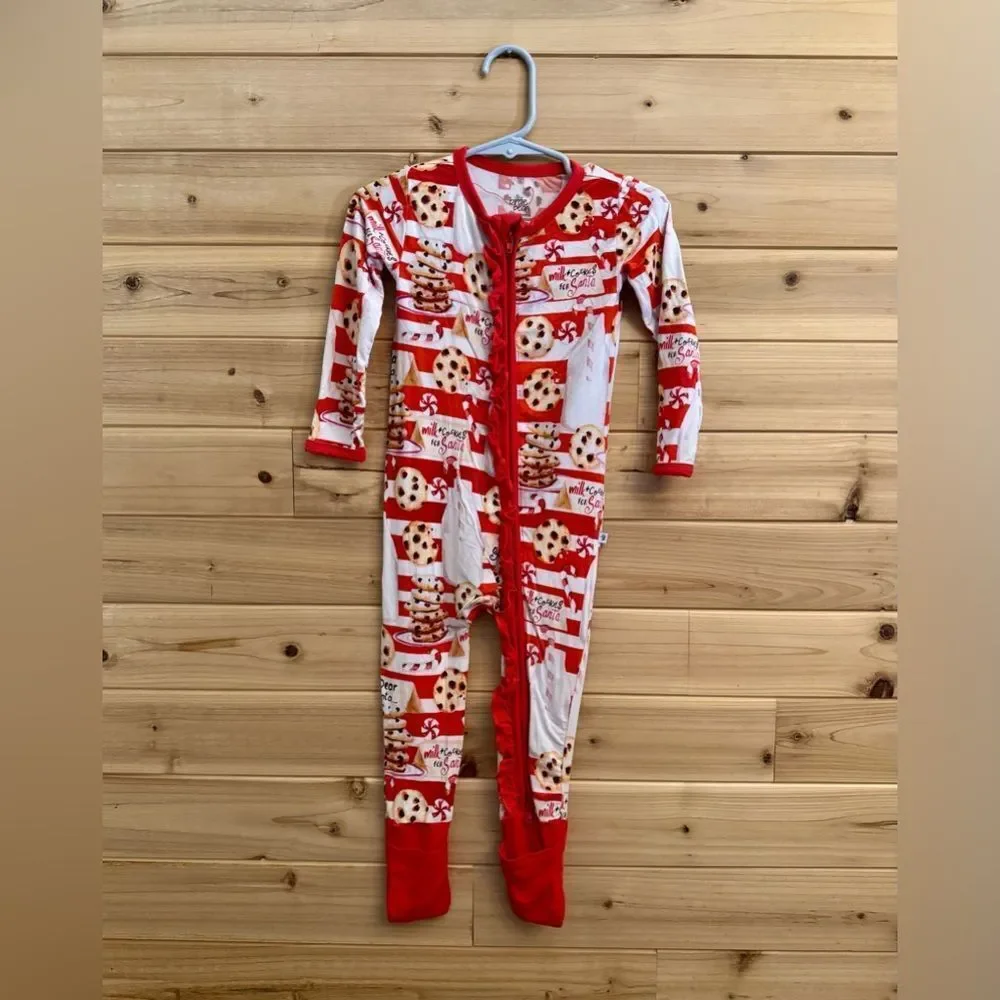 Birdie Bean Size 12-18 Months Bamboo Christmas Noel Long Sleeve Zippy Sleeper